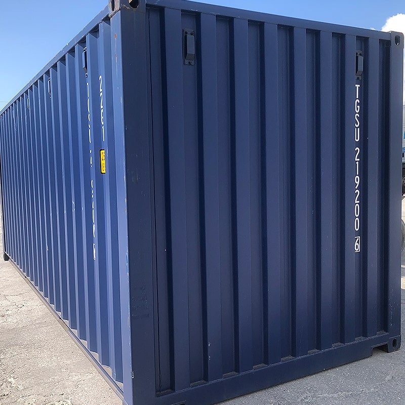 Contentor marítimo 20’DV – 6 metros – NOVO-AZUL – Image 4