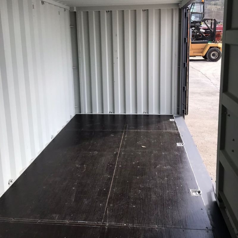 contentor marítimo 20 pés open side