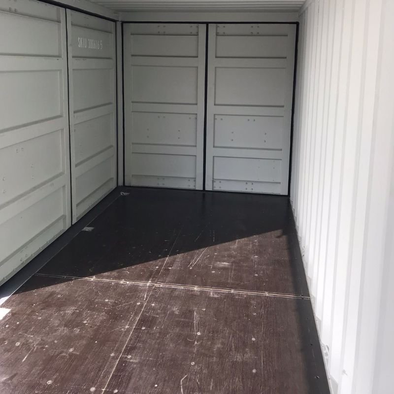 contentor marítimo 20 pés open side