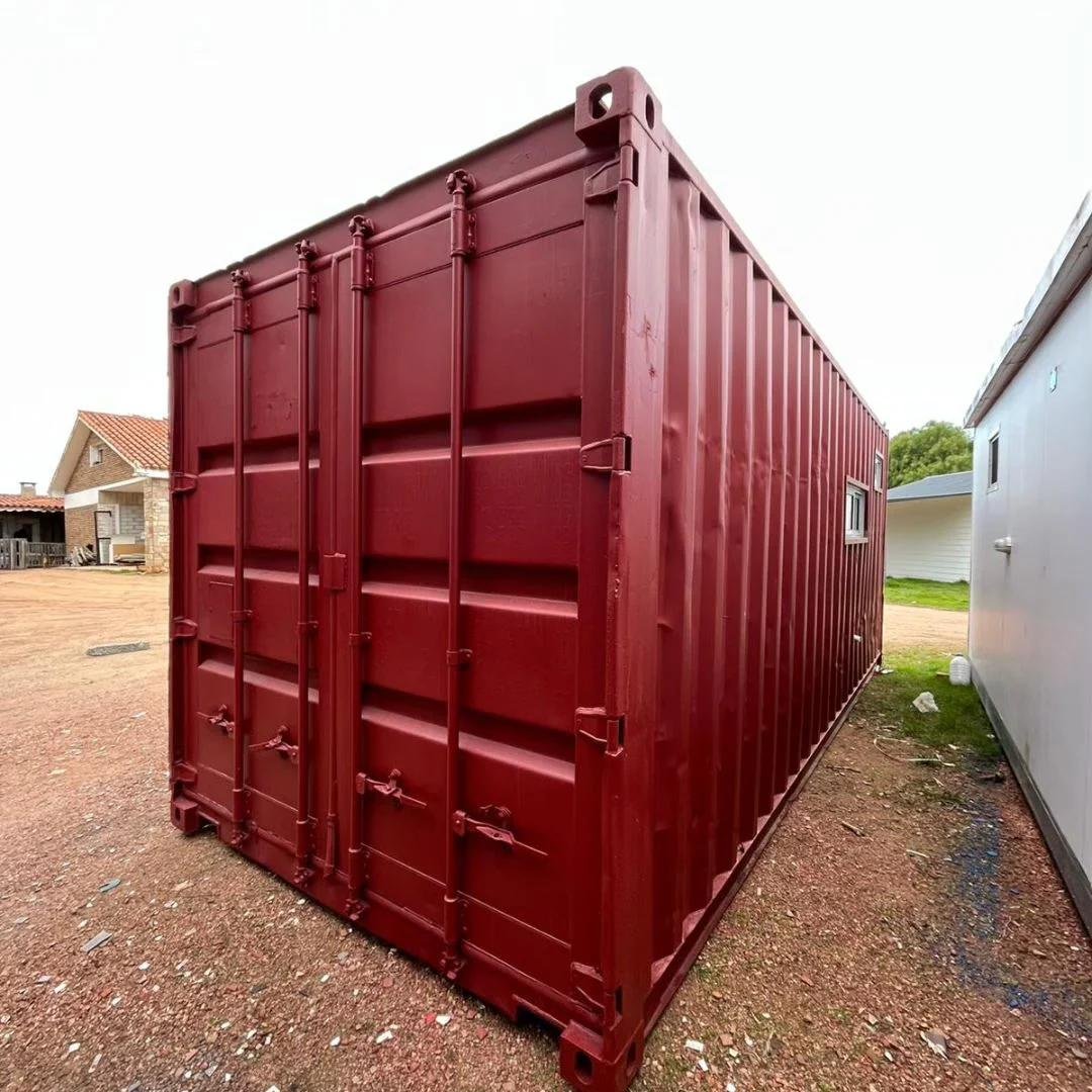 Casa Container 20 Pés High Cube Habitável – Casa Modular Pré-Fabricada com Cozinha e Banheiro